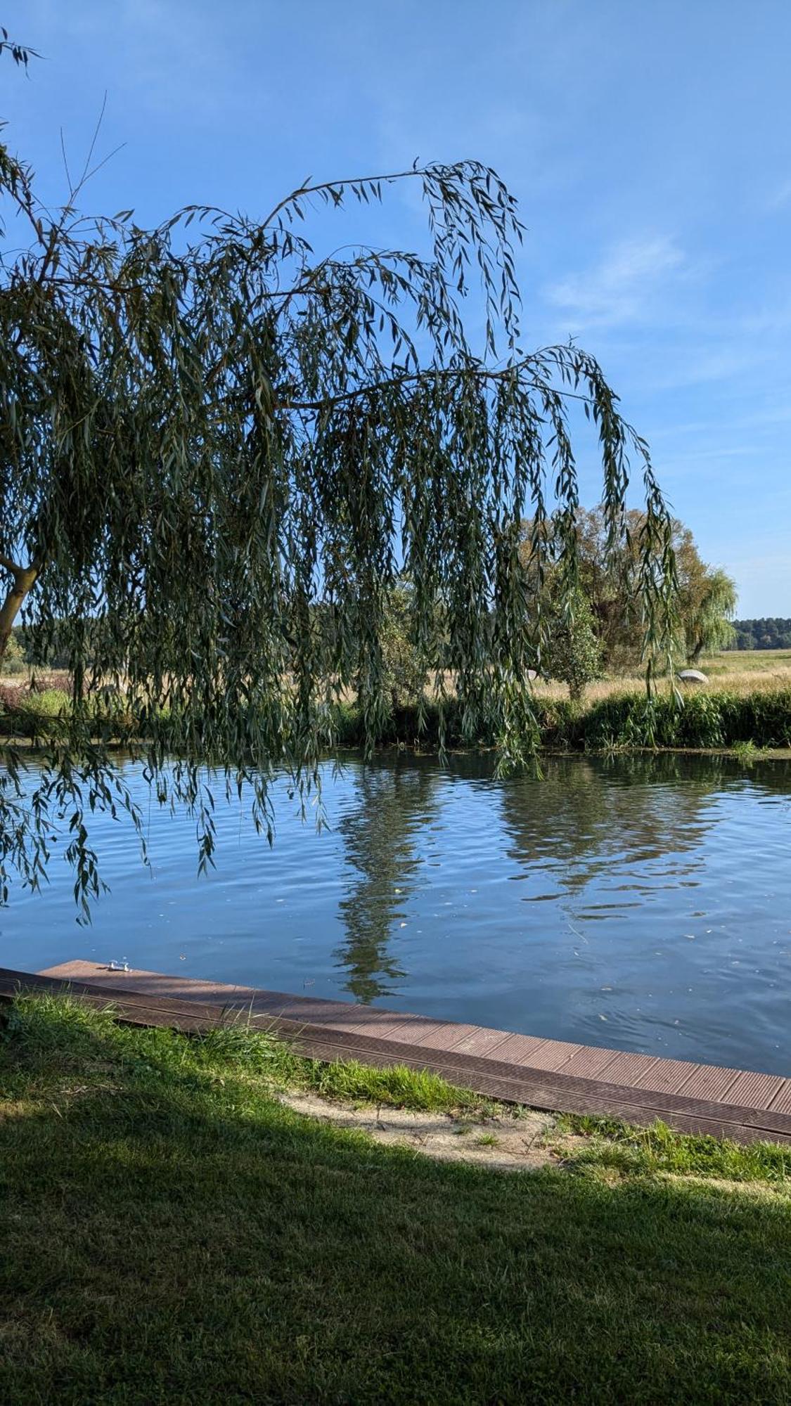 Spreewaldhaeuser Golinski Mit Kamin Am Neuendorfer See Alt Schadow Exteriér fotografie